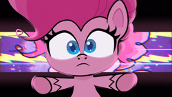 Size: 2048x1152 | Tagged: safe, screencap, pinkie pie, earth pony, pony, g4.5, my little pony: pony life, the great collide, female, looking at you, mare, solo