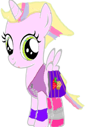 Size: 725x1071 | Tagged: safe, artist:matthewjabeznazarioa, oc, oc only, oc:strawberry muffins, alicorn, pony, 1000 hours in ms paint, alicorn oc, boxing bra, boxing skirt, boxing trunks, capri leggings, clothes, crop top bra, cutie mark, cutie mark on clothes, digital art, dyed mane, dyed tail, exeron fighters, exeron gloves, exeron outfit, female, filly, fingerless gloves, frilly socks, gloves, horn, leggings, martial arts kids, martial arts kids outfit, martial arts kids outfits, midriff, mma gloves, ms paint, quadrupedal, shoes, shorts, skirt, sneakers, socks, solo, sports bra, sports outfit, sports shorts, sports skirt, sports style, sporty style, trunks, underwear, wings, zipper sports bra