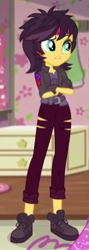 Size: 146x410 | Tagged: safe, screencap, sunset shimmer, costume conundrum, equestria girls, equestria girls series, g4, spoiler:eqg series (season 2), converse, cropped, female, shoes, solo, vampire shimmer