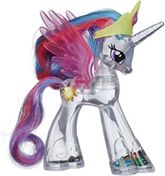 Size: 425x454 | Tagged: safe, princess celestia, g4, female, glitter, irl, merchandise, photo, toy, transparent