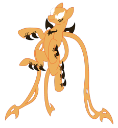 Size: 900x975 | Tagged: safe, artist:spyro-for-life, applejack, earth pony, pony, fanfic:the symbiote, g4, female, mare, marvel, marvel comics, phage (symbiote), possessed, simple background, symbiote, transparent background
