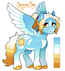 Size: 640x700 | Tagged: safe, artist:lastnight-light, oc, oc only, oc:serene sky, pegasus, pony, female, mare, simple background, solo, transparent background, two toned wings, wings