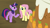 Size: 1280x720 | Tagged: safe, screencap, fluttershy, twilight sparkle, alicorn, pegasus, pony, g4, my little pony: friendship is magic, the hooffields and mccolts, cake, carrot, duo, female, food, mare, twilight sparkle (alicorn)