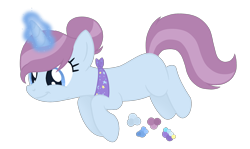 Size: 1800x1076 | Tagged: safe, artist:magicuniclaws, oc, oc only, pony, unicorn, female, magic, magical lesbian spawn, mare, offspring, parent:nurse redheart, parent:trixie, simple background, solo, transparent background
