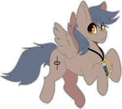 Size: 1000x895 | Tagged: safe, artist:sugarwuff, oc, oc only, oc:phase noise, pegasus, pony, multimeter, pegasus oc, simple background, solo, spread wings, transparent background, wings, yellow eyes