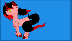 Size: 3248x1846 | Tagged: safe, artist:toptian, oc, oc only, pony, unicorn, horn, running, solo, unicorn oc