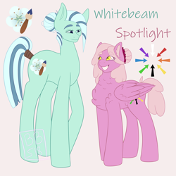 Size: 2500x2500 | Tagged: safe, artist:buttercupbella5182, oc, oc only, earth pony, pegasus, pony, chest fluff, duo, earth pony oc, female, grin, high res, male, mare, pegasus oc, smiling, stallion, tail wrap, wings