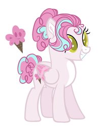 Size: 400x512 | Tagged: safe, artist:rose-moonlightowo, oc, oc only, pegasus, pony, female, mare, simple background, solo, transparent background, two toned wings, wings