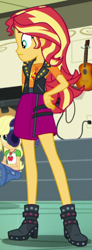 Size: 224x611 | Tagged: safe, screencap, applejack, sunset shimmer, equestria girls, g4, my little pony equestria girls: better together, overpowered (equestria girls), cropped, female, geode of empathy, geode of super strength, magical geodes