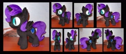 Size: 3396x1468 | Tagged: safe, artist:calusariac, oc, oc:nyx, alicorn, pony, irl, photo, plushie, solo