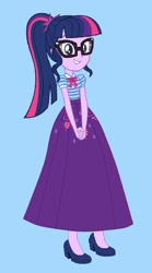 Size: 1280x2299 | Tagged: safe, artist:starman1999, sci-twi, twilight sparkle, equestria girls, g4, clothes, female, long skirt, skirt, solo