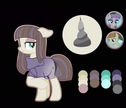 Size: 1896x1628 | Tagged: safe, artist:staricy097, maud pie, mudbriar, oc, pony, g4, clothes, female, mare, offspring, parent:maud pie, parent:mud briar, parents:maudbriar, reference sheet