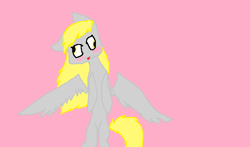 Size: 824x484 | Tagged: safe, artist:pawstheartest, derpy hooves, pegasus, pony, g4, :p, blushing, female, mare, solo, tongue out