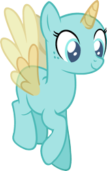Size: 976x1551 | Tagged: safe, artist:pegasski, oc, oc only, alicorn, pony, equestria games (episode), g4, alicorn oc, bald, base, eyelashes, female, flying, horn, looking down, mare, simple background, smiling, solo, transparent background, two toned wings, wings