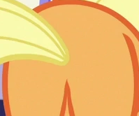 Size: 199x166 | Tagged: safe, screencap, applejack, applebutt, butt, butt only, cropped, pictures of butts, plot