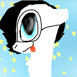 Size: 383x383 | Tagged: safe, artist:pawstheartest, oc, oc only, earth pony, pony, :p, earth pony oc, glasses, male, stallion, tongue out
