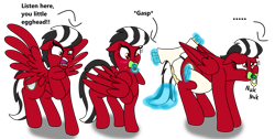 Size: 1280x644 | Tagged: safe, artist:small-brooke1998, oc, oc only, pegasus, pony, ..., adult foal, diaper, diaper fetish, diapering, fetish, gasp, levitation, magic, non-baby in diaper, pacifier, ponified, shatter (transformers), telekinesis, transformers