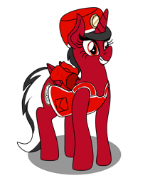 Size: 1280x1468 | Tagged: safe, artist:small-brooke1998, oc, oc only, alicorn, pony, alicornified, apron, clothes, female, grin, hat, ponified, race swap, shatter (transformers), simple background, smiling, solo, transformers, transparent background