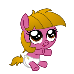 Size: 736x744 | Tagged: safe, artist:small-brooke1998, oc, oc only, oc:apricot, pegasus, pony, baby, baby pony, base used, diaper, female, filly, foal, simple background, solo, transparent background