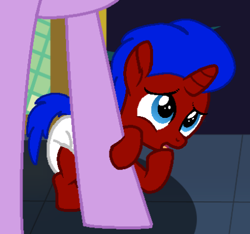 Size: 420x393 | Tagged: safe, artist:small-brooke1998, oc, oc:paddy sparkle, pony, age regression, baby, base used, colt, diaper, male, optimus prime, ponified, transformers