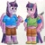 Size: 1940x1930 | Tagged: safe, artist:melisareb, starlight glimmer, twilight sparkle, alicorn, unicorn, anthro, unguligrade anthro, g4, alternate hairstyle, breasts, busty starlight glimmer, busty twilight sparkle, chubby, chubby twilight, cursed image, downvote bait, duo, female, mane swap, mare, not salmon, overweight, traditional art, twilight sparkle (alicorn), wat, wings, wtf