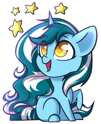 Size: 858x1053 | Tagged: safe, artist:lazycloud, oc, oc only, oc:sapphire twinkle, pony, unicorn, chibi, cute, female, mare, simple background, solo, transparent background