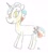 Size: 814x902 | Tagged: safe, artist:ptitemouette, oc, oc only, oc:top model, pony, unicorn, magical lesbian spawn, offscreen character, offspring, parent:coco pommel, parent:sapphire shores, parent:sassy saddles, smiling, solo