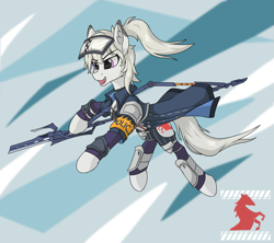 Size: 2311x2048 | Tagged: safe, artist:kargle, earth pony, pony, arknights, female, grani, high res, ponified, solo