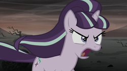 Size: 1280x720 | Tagged: safe, screencap, starlight glimmer, g4, the cutie re-mark, angry, confused, frown