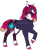 Size: 661x881 | Tagged: safe, artist:malinraf1615, fizzlepop berrytwist, tempest shadow, pony, unicorn, g4, alternate hairstyle, anklet, broken horn, chest fluff, clothes, eye scar, female, headcanon, horn, horn ring, jewelry, mare, markings, raised hoof, redesign, ring, scar, shirt, simple background, solo, transparent background, unshorn fetlocks, wedding ring