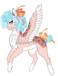 Size: 613x794 | Tagged: safe, artist:malinraf1615, cozy glow, pegasus, pony, g4, a better ending for cozy, alternate hairstyle, bow, chest fluff, coat markings, female, filly, flying, freckles, hair bow, headcanon, markings, redesign, simple background, smiling, smirk, socks (coat markings), solo, spread wings, tail bow, transparent background, watermark, white belly, wings