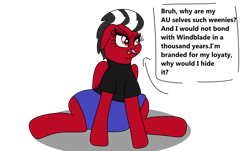Size: 1280x772 | Tagged: safe, artist:small-brooke1998, oc, oc only, pegasus, pony, clothes, female, ponified, ranting, shatter (transformers), simple background, solo, transformers, transparent background