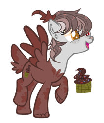 Size: 900x1061 | Tagged: safe, artist:rose-moonlightowo, oc, oc only, oc:pop sprinkle muffin, hybrid, female, interspecies offspring, offspring, parent:derpy hooves, parent:discord, parents:derpcord, simple background, solo, transparent background