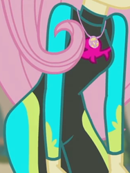 Size: 946x1261 | Tagged: safe, screencap, fluttershy, aww... baby turtles, equestria girls, equestria girls series, beach, boobshot, clothes, cropped, curvy, female, fluttershy's wetsuit, geode of fauna, hips, magical geodes, pictures of bellies, pictures of chests, sexy, solo, swimsuit, wetsuit