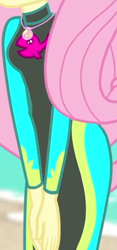 Size: 684x1461 | Tagged: safe, screencap, fluttershy, equestria girls, equestria girls series, forgotten friendship, beach, boobshot, clothes, cropped, curvy, female, fluttershy's wetsuit, geode of fauna, hips, magical geodes, ocean, pictures of bellies, pictures of chests, sexy, solo, swimsuit, wetsuit