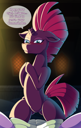 Size: 2182x3426 | Tagged: safe, artist:vavacung, spike, tempest shadow, dragon, pony, unicorn, g4, adult, adult spike, featureless crotch, female, high res, male, older, older spike, this will end in snu snu