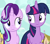 Size: 1304x1145 | Tagged: safe, screencap, starlight glimmer, twilight sparkle, alicorn, pony, unicorn, fame and misfortune, g4, my little pony: friendship is magic, cropped, duo, duo female, female, looking at each other, mare, twilight sparkle (alicorn)