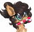 Size: 4300x4000 | Tagged: dead source, safe, artist:alfury, artist:mint-light, oc, oc only, oc:nixie tube, bat pony, earth pony, hybrid, pony, base used, bust, candy, candy cane, chest fluff, coat markings, cute, cute little fangs, dappled, ear fluff, fangs, female, food, glasses, half bat pony, ocbetes, simple background, solo, transparent background