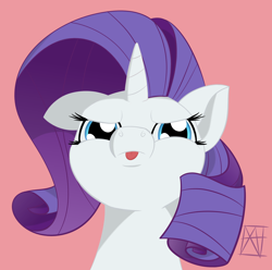 Size: 2350x2330 | Tagged: safe, artist:naen, rarity, pony, unicorn, g4, :p, angry, female, high res, mare, solo, tongue out