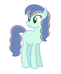 Size: 1280x1572 | Tagged: safe, artist:tenderrain-art, oc, oc only, earth pony, pony, female, magical lesbian spawn, mare, offspring, parent:coloratura, parent:sapphire shores, simple background, solo, transparent background