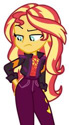 Size: 751x1354 | Tagged: safe, artist:gmaplay, sunset shimmer, equestria girls, equestria girls series, g4, sunset's backstage pass!, spoiler:eqg series (season 2), female, literal butthurt, pain, simple background, solo, spanked, spanking, transparent background