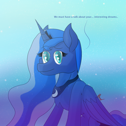 Size: 2449x2449 | Tagged: safe, artist:shinxx24, princess luna, alicorn, pony, g4, colored pupils, concerned, female, high res, mare, solo