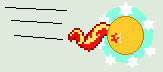 Size: 163x72 | Tagged: safe, artist:jadeharmony, sunset shimmer, pony, unicorn, g4, ball, crossover, female, levitation, magic, male, mare, motion lines, pixel art, rolling, self-levitation, shimmerball, simple background, solo, sonic the hedgehog, sonic the hedgehog (series), spin dash, telekinesis