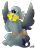 Size: 1750x2500 | Tagged: safe, artist:ihasjessie-kat, gabby, griffon, g4, chest fluff, cute, female, gabbybetes, happy, mailbag, simple background, sitting, solo, spread wings, transparent background, weapons-grade cute, wings