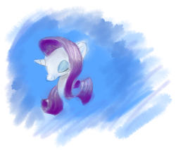 Size: 1280x1088 | Tagged: safe, artist:kriahfox, rarity, pony, unicorn, g4, abstract background, bust, eyes closed, female, mare, solo