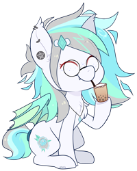 Size: 1896x2372 | Tagged: safe, artist:jetjetj, part of a set, oc, oc only, oc:snowdrift tundra, bat pony, pony, chibi, commission, cute, female, mare, simple background, solo, transparent background, ych result