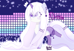 Size: 1900x1307 | Tagged: safe, artist:pasteldraws, oc, oc only, oc:dream walker, pony, unicorn, accessory, base used, butt freckles, chest fluff, colored hooves, comfort oc, crown, cute, dont reference, dont steal, dont use, dream road, dream walker, dreams, freckles, happiness, happy, jewelry, long mane, long tail, main oc, moon, night, night sky, pale belly, precious, rainbow, regalia, road, she walkin, sky, smiling, solo, star road, stars, tail, walking