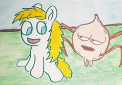 Size: 1280x889 | Tagged: safe, artist:dex stewart, oc, oc:fargate, earth pony, pony, aqua teen hunger force, female, male, traditional art, willie nelson