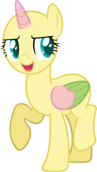 Size: 974x1721 | Tagged: safe, artist:pegasski, oc, oc only, alicorn, pony, a health of information, g4, alicorn oc, bald, base, eyelashes, female, horn, looking down, mare, open mouth, raised hoof, simple background, smiling, solo, transparent background, two toned wings, wings