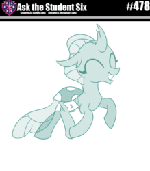 Size: 800x914 | Tagged: safe, artist:sintakhra, ocellus, changedling, changeling, tumblr:studentsix, g4, animated, counting, cute, diaocelles, excited, eyes closed, female, gif, grin, post-it, prancing, smiling, solo